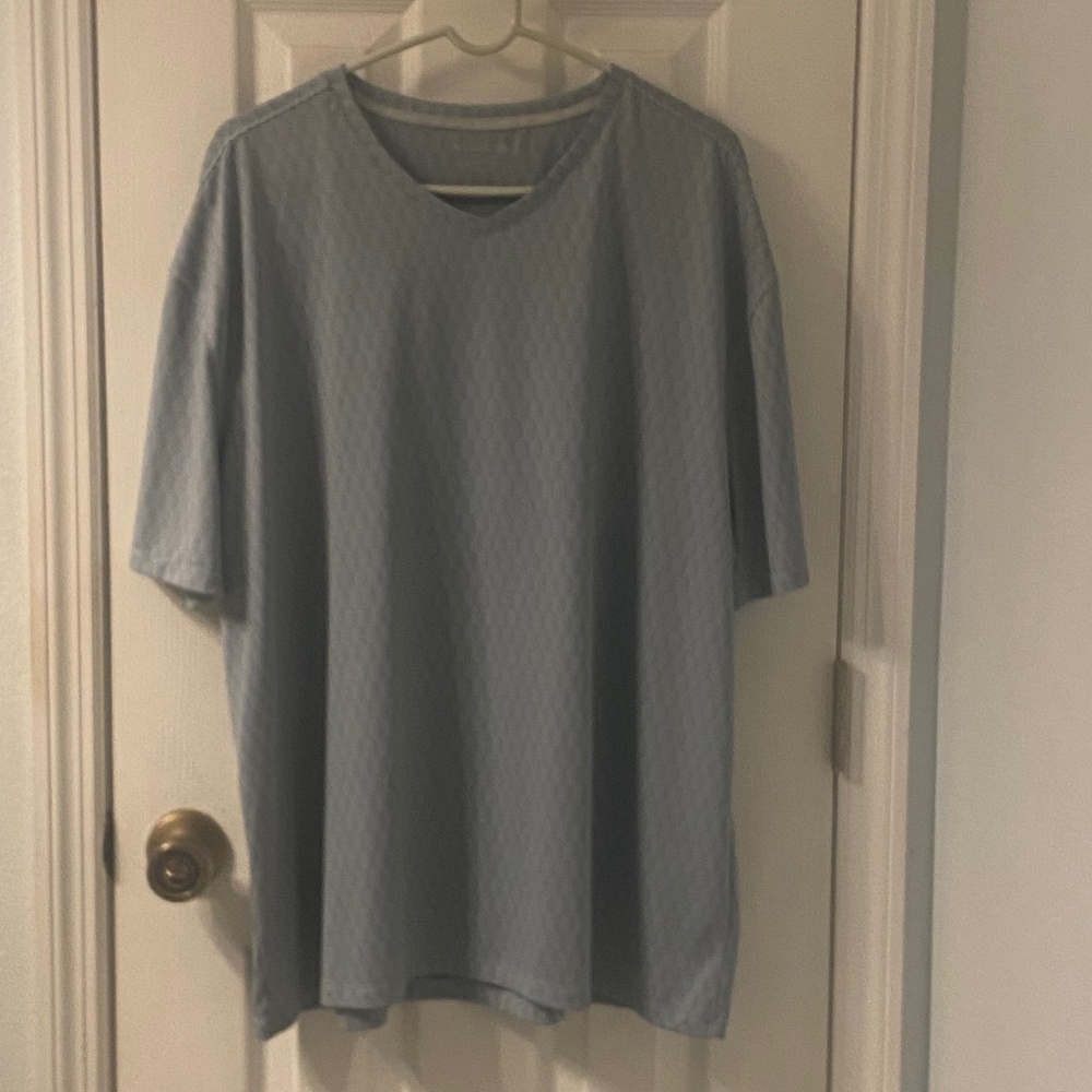 Reel Legends XXL Short Sleeve Blue V-Neck Shirt